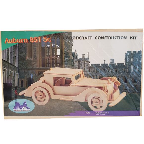 Woodcraft Construction Vintage Car Kit Auburn 851 Speedster SC P018 Model Car Ki - Picture 1 of 10